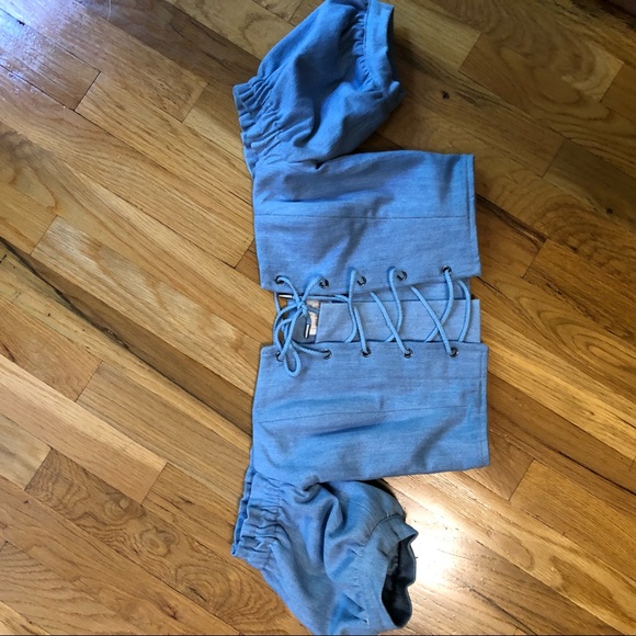 Stone cold fox Davis denim corset - Picture 3 of 4